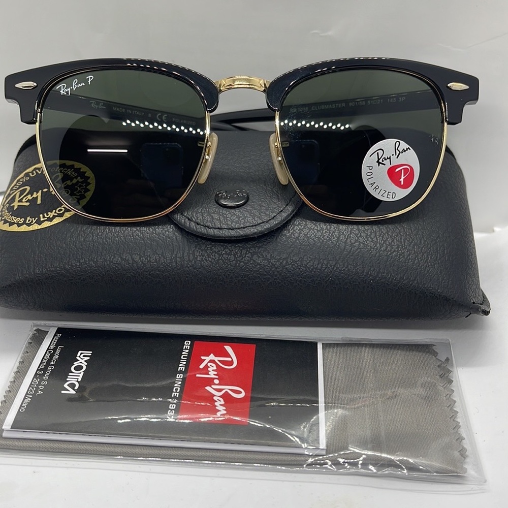 BNIB Ray ban 3016 Club master polarized sunglass